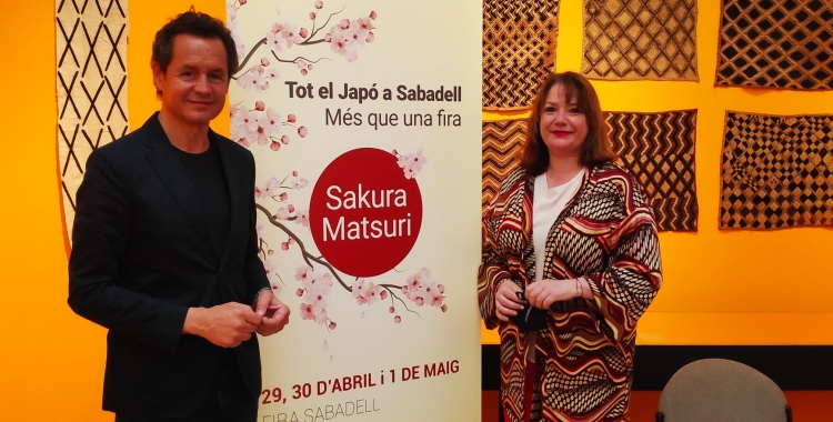 Lluís Matas i Sònia Graupera, a la presentació del Sakura Matsuri | Pau Duran