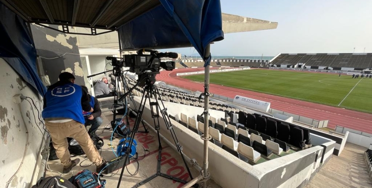 Càmeres de televisió al Municipal de La Línea | Adrián Arroyo