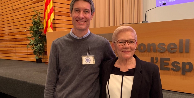 Mercè Rosich i Jordi Molins després de les eleccions | Cedida