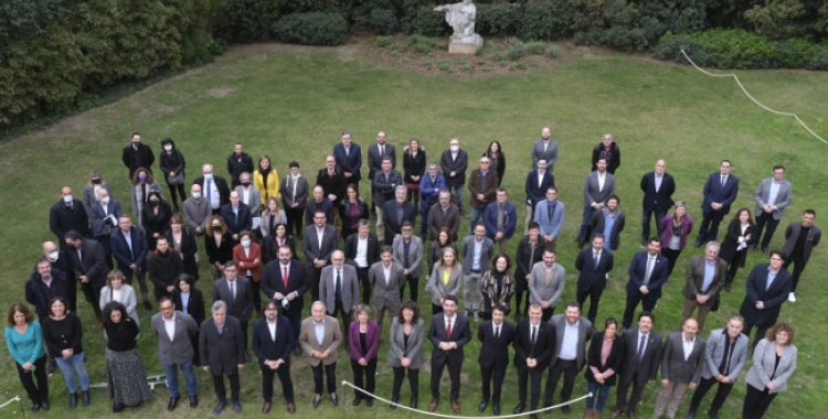 Els participants de la signatura de l'Acord per la millora de la qualitat de l'aire | Cedida