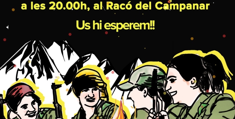 Júlia García, membre fundora de Les Bruixes del Nord: "Volem fer visible la lluita de les dones  de kurdes"