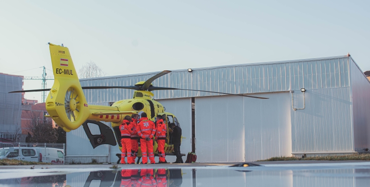 L'helicòpter del SEM a Sabadell | Salut