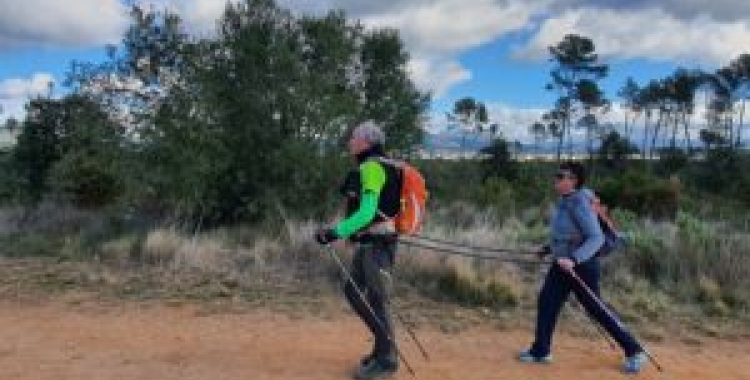 La Leonor Valero i en Manolo Barcia, els dos instructors formats en marxa nòrdica adaptada, van realitzar el curs al novembre