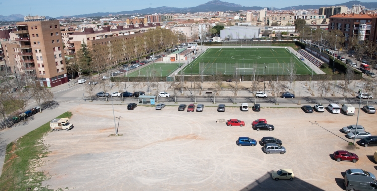 Terreny del carrer Diego de Almagro, on es construirà la residència/ Roger Benet