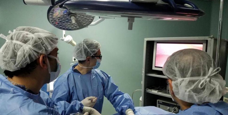 Una operació de cirurgia bariàtrica/ Cedida