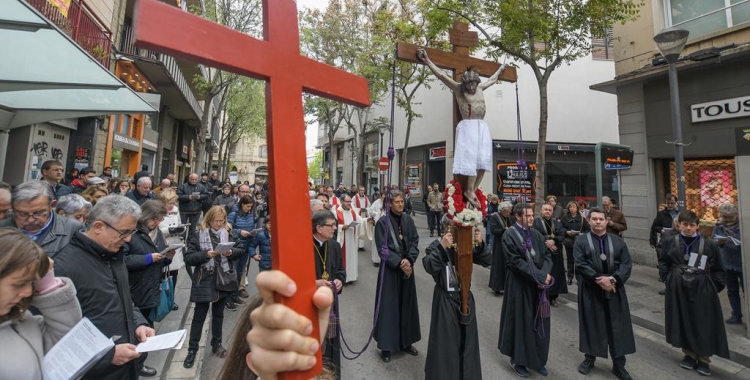 Via Crucis del Centre d'abans de la pandèmia, el 2019/ Roger Benet