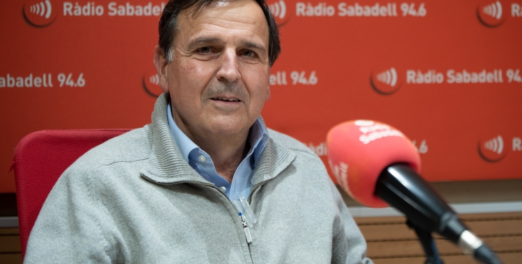 El reelegit president del Tennis Sabadell als estudis de Ràdio Sabadell | Roger Benet