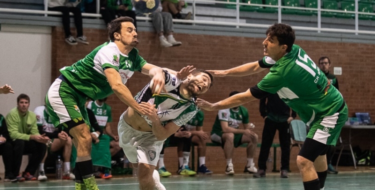 L'OAR Gràcia en un moment del partit de diumenge | Èric Altimis