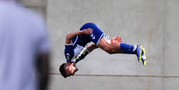 Jacobo celebrant un dels seus gols a Sevilla | CES