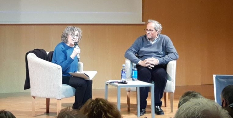 El president Quim Torra en l'acte d'ahir a Sabadell | Cedida