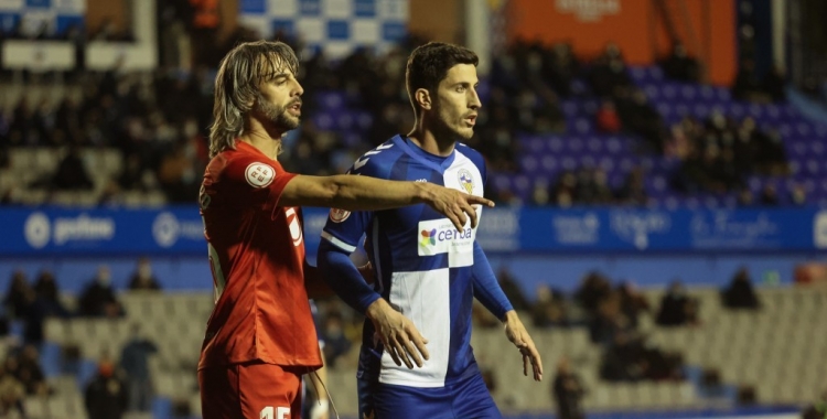 Lolo Guerrero i Aleix Coch en el Sabadell-Linares de la primera volta | CES