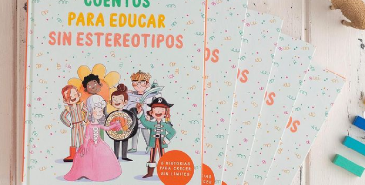 Portada del llibre 'Cuentos para educar' de la María Gijón, agent d'igualtat 
