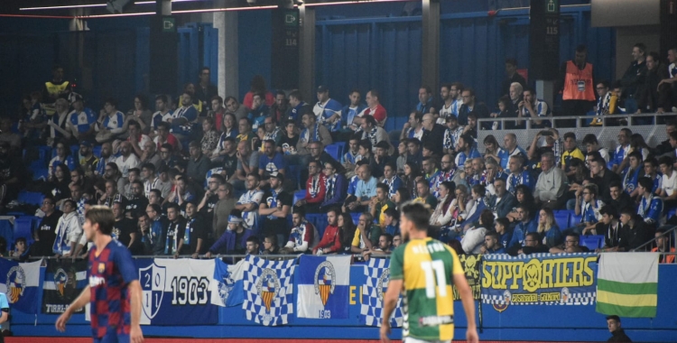 A l'última visita al Barça 'B', uns 600 arlequinats es van desplaçar | CES