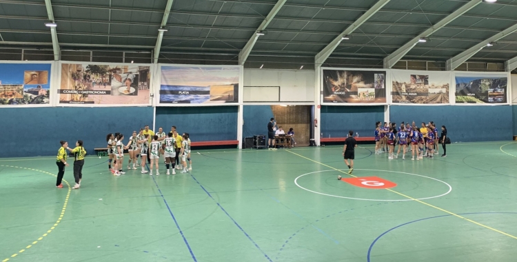 Imatge del partit d'ahir | @clubhandbolgava