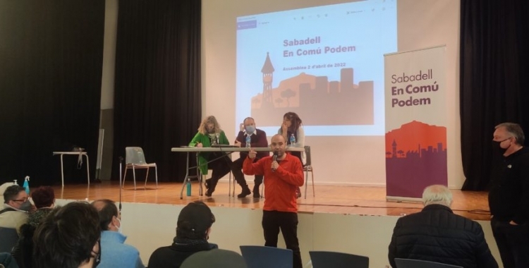 Una assemblea de Sabadell En Comú Podem | Cedida