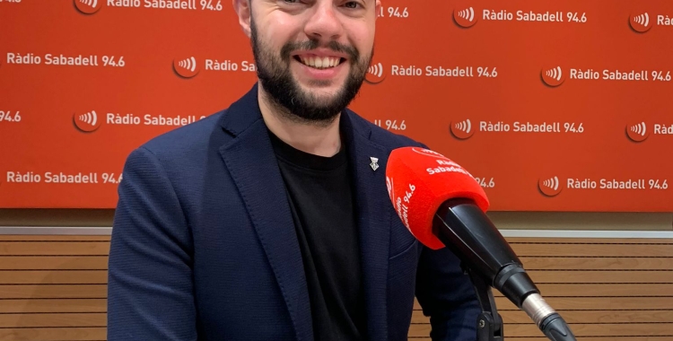 Eloi Cortés en l'entrevista a Ràdio Sabadell | Mireia Sans