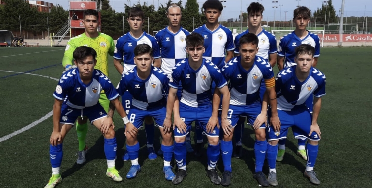 L'onze inicial del Juvenil 'A' del Centre d'Esports Sabadell | @FutBaseCES