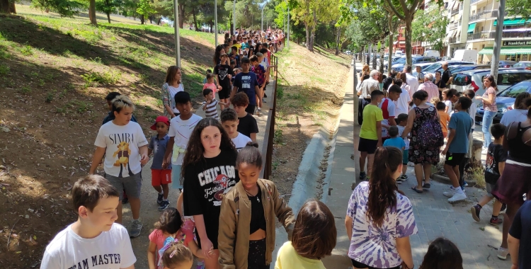 La nova rampa del camí escolar que mena a l'Escola Pau Casals | Pau Duran