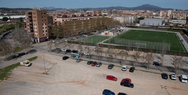Imatge del solar on es construirà la residència al carrer Diego de Almagro | Roger Benet