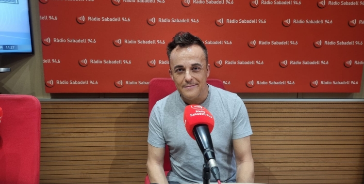 El director musical Jordi Cubino aquest matí a l'estudi 1 