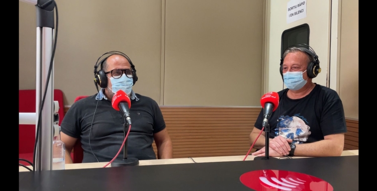 Alfred Reyes i el Jordi Monllor, d'Actua Vallès, avui a l'estudi 1 de Ràdio Sabadell 