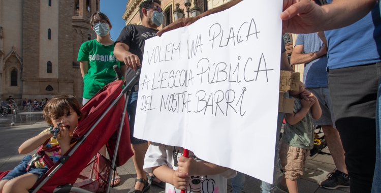 Una protesta per reclamar places de P3/ Roger Benet