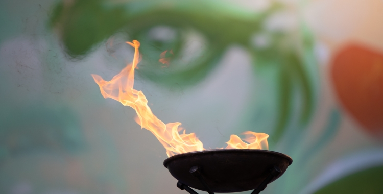 L'arribada de la Flama fa uns anys a Sabadell | Roger Benet