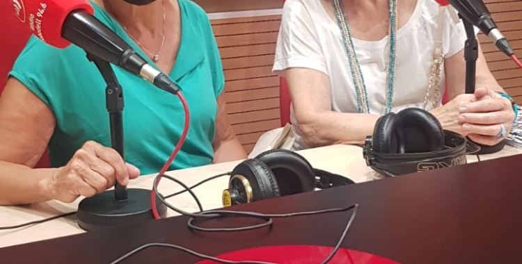 Presidenta i vicepresidenta de l'Associació d'Infermeres Jubilades