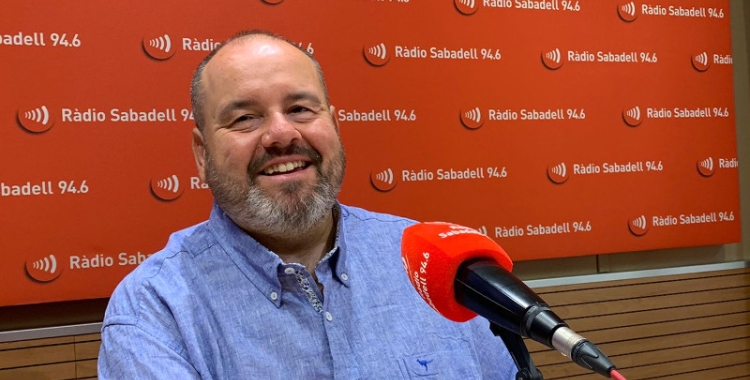 Joan Mena, a Ràdio Sabadell/ Mireia Sans