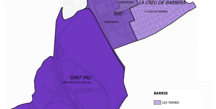 El mapa del Districte 6
