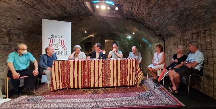 Presentació de l'homenatge, a l'Espai Foc/ Karen Madrid