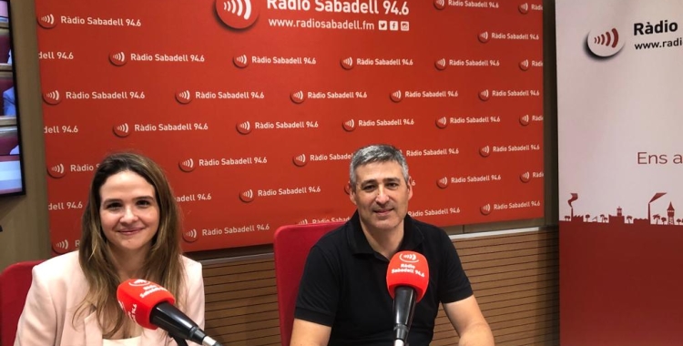 Rosaura Ferriz, Directora d'Assumptes Públics a Kreab i Marcel·lí Pérez, enginyer tèxtil especialitzat en sostenibilitat d'ESDI