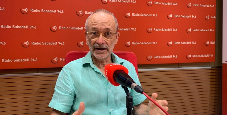 Manel Larrosa avui als estudis de Ràdio Sabadell | Mireia Sans