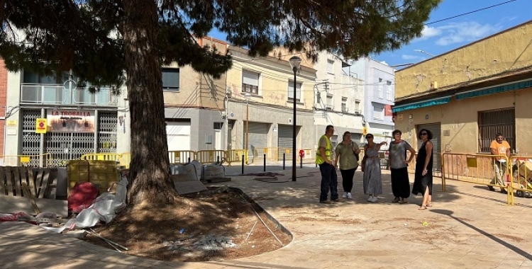 Visita d'obres a la plaça de la Fuensanta | Cedida