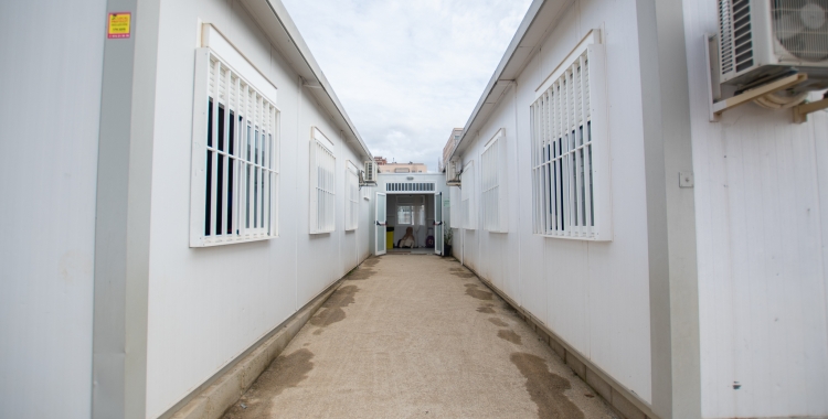 Barracons de l'escola Virolet, en una imatge d'arxiu/ Roger Benet