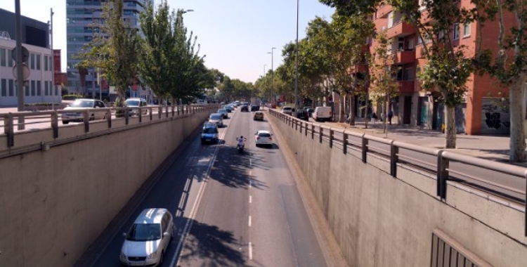 La Gran Via, en una imatge d'arxiu/ Ajuntament de Sabadell