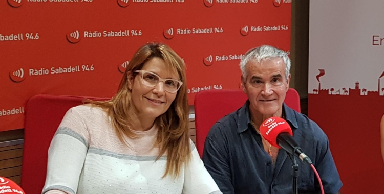 L'Antonio ila Raquel de les piscines Joan Serra a l'estudi 1