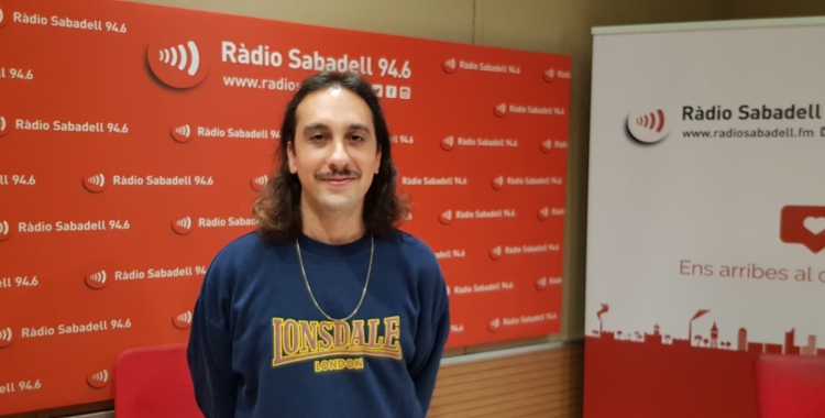 Oriol Brunet a l'estudi 