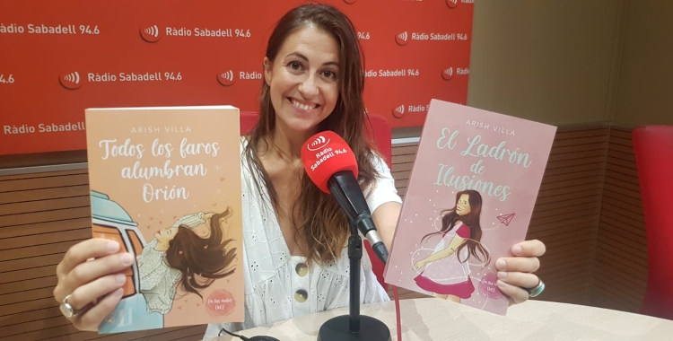Sarai Palomo avui a l'estudi 1 de Ràdio Sabadell 