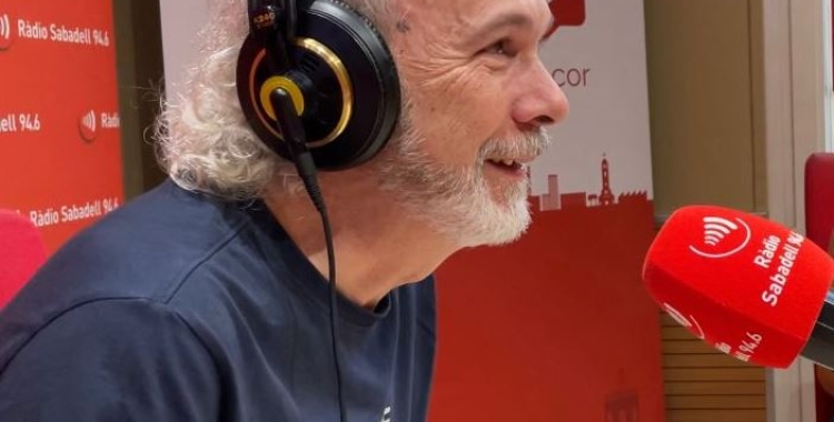 Jordi Fité a l'estudi 1 de Ràdio Sabadell 
