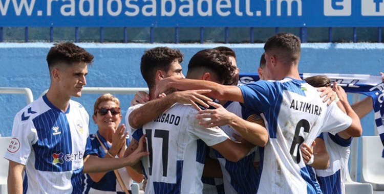 Gol del Sabadell! Alex Gualda! Sabadell 1-0 Calahorra