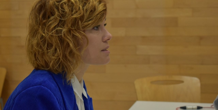 Elisenda Alamany participa aquesta tarda a un acte a Can Llong