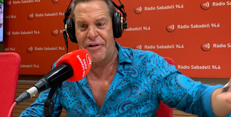 El Gran Germán avuia  l'estudi de Ràdio Sabadell 