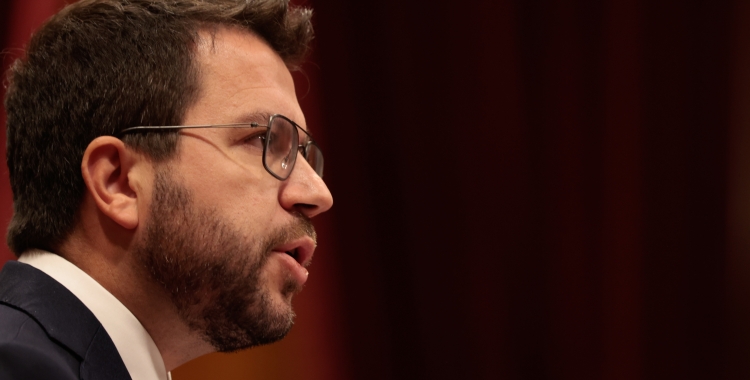 El president Pere Aragonès va cessar ahir al vicepresident Jordi Puigneró | ACN