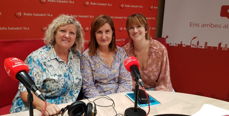 Rosalia Morera (presidenta Ningú Sense Sostre),  Loli Rodríguez (presidenta Fundació idea) Marta Vilardell (directora, Xaloc) 
