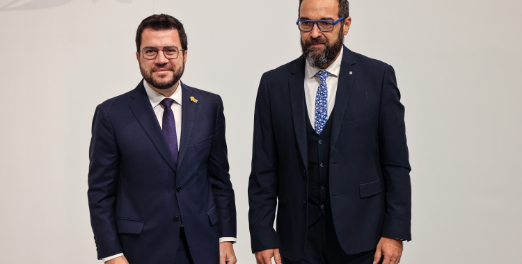 Juli Fernández amb Pere Aragonès