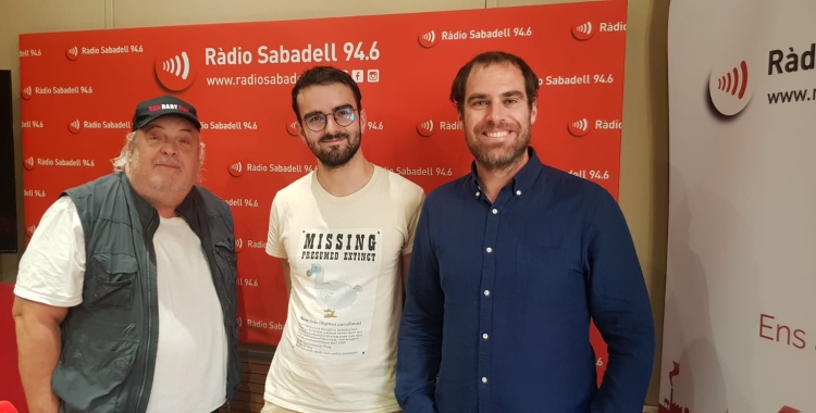 Llongue, Jan Sabater i joan Martin a l'estudi 1