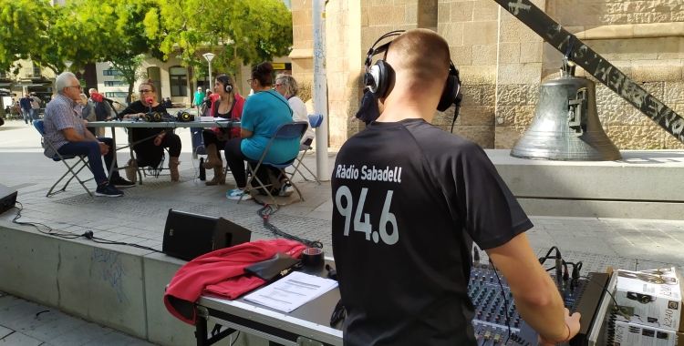 Representants d'Actua Vallès, Càritas, Ningú Sense Sostre, la Fabri-k i Fundació Arrels 