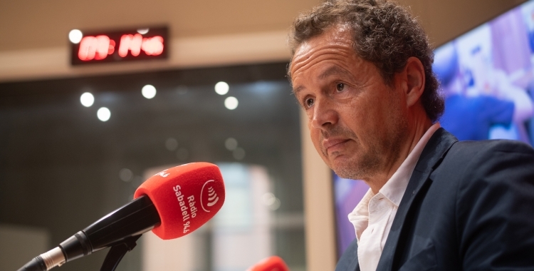 Lluís Matas als estudis de Ràdio Sabadell | Roger Benet
