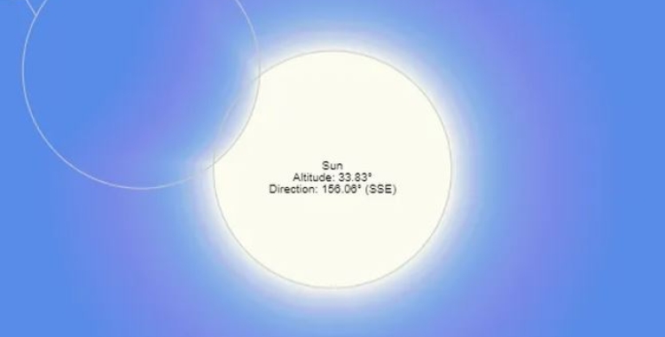 El moment àlgid de l'eclipsi serà a les 12:07 del matí | Cedida
